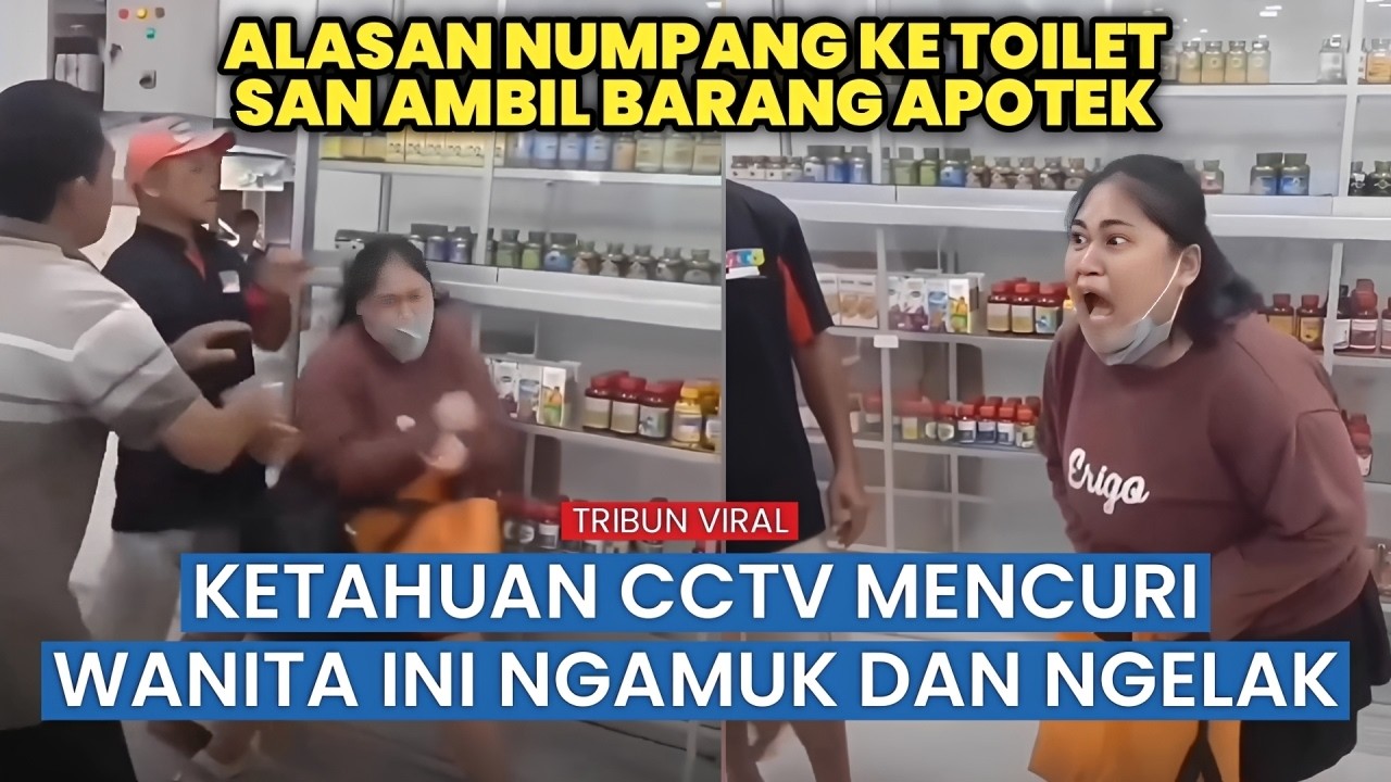 Viral, Modus Nebeng ke Toilet, Wanita ini Diduga Curi Barang di Apotek