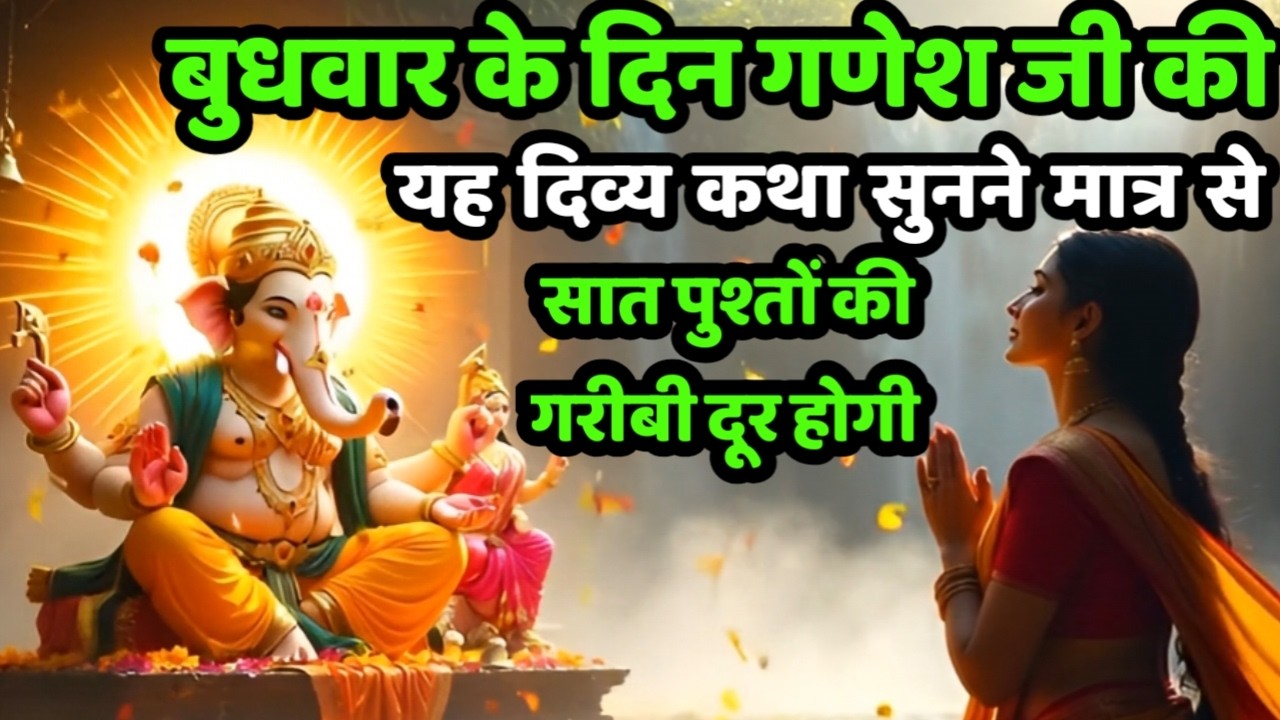 भगवान गणेश जी की यह चमत्कारी कथा जीवन से हर पीड़ा तुरन्त दूर कर देती है | #budhwarvratkatha