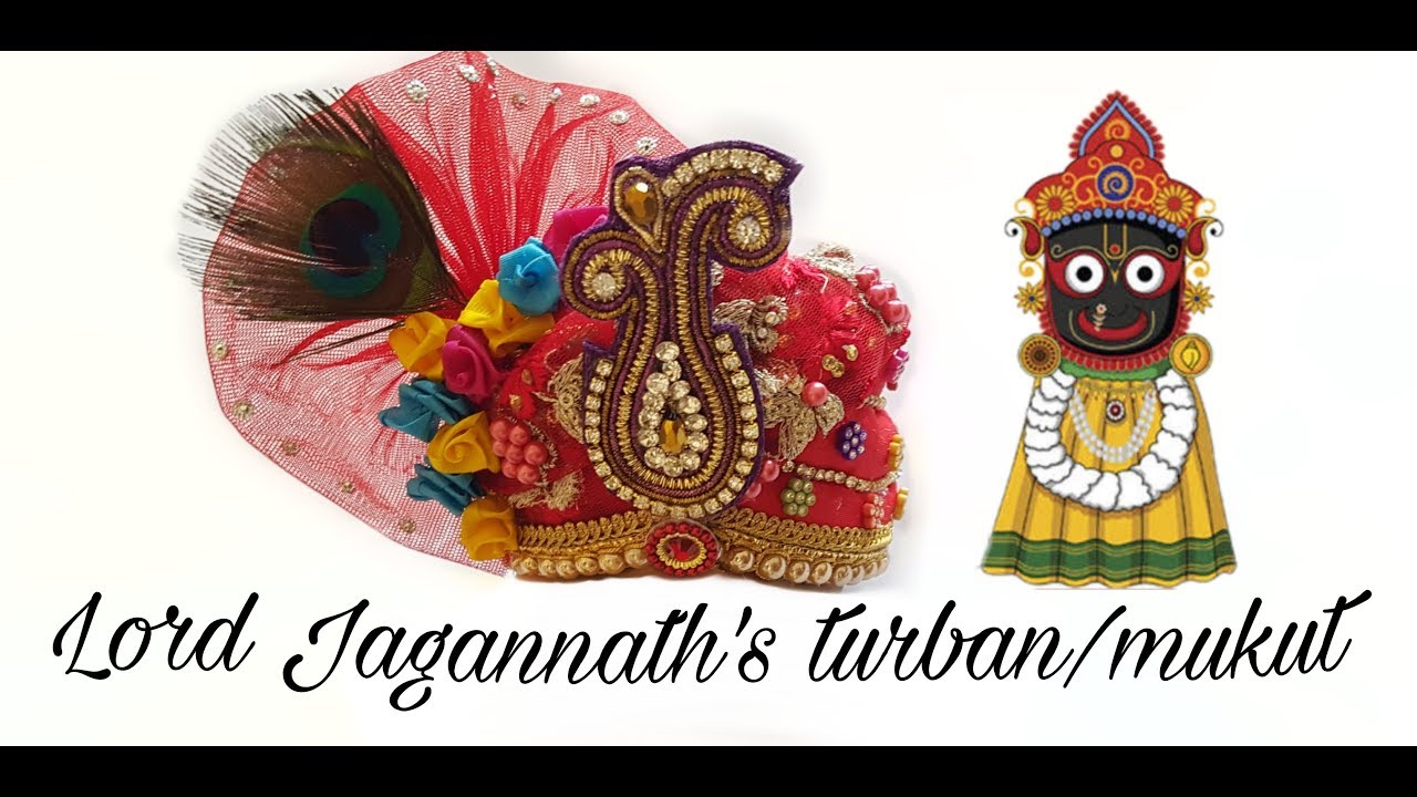 How to make Turban/Mukut/Crown for deity| Lord Jagannath Turban| in English