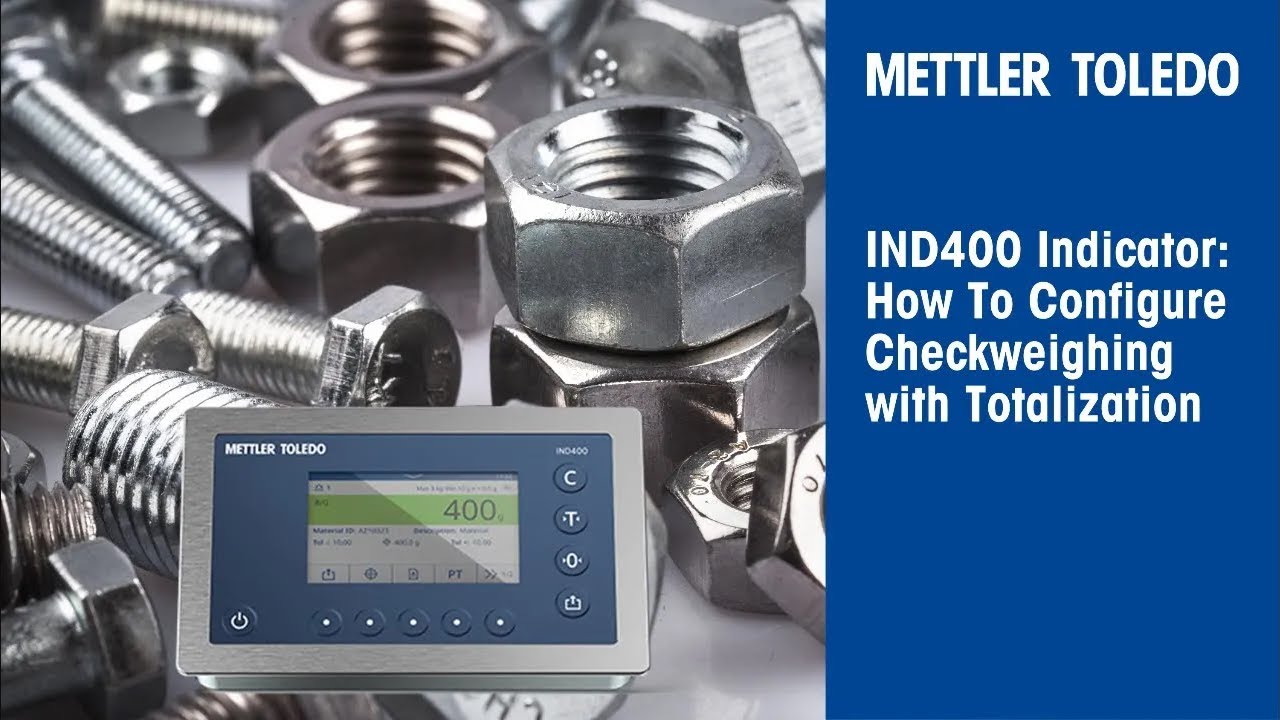 IND400 Indicator: How to Configure Over/Under Checkweighing with Totalization
