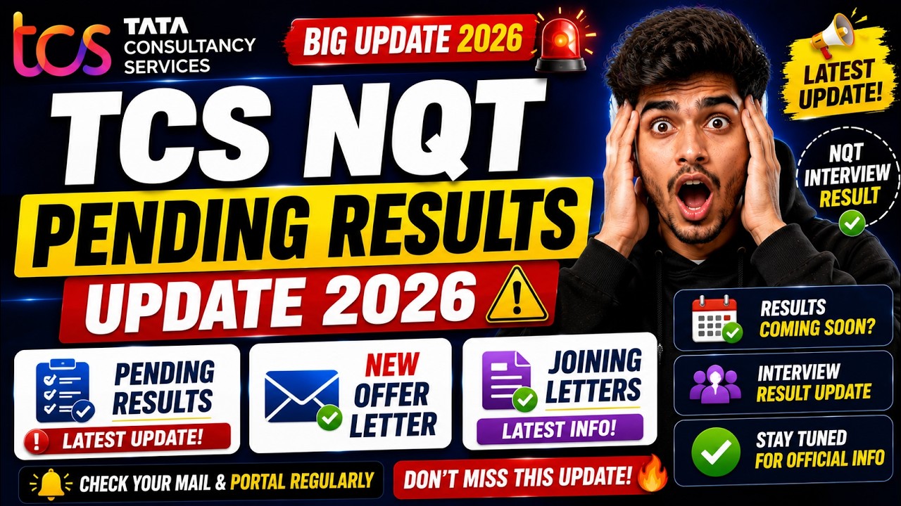 😱TCS NQT Pending Results Update 2026 | New Offer Letter & Joining Letters | TCS NQT Interview Result
