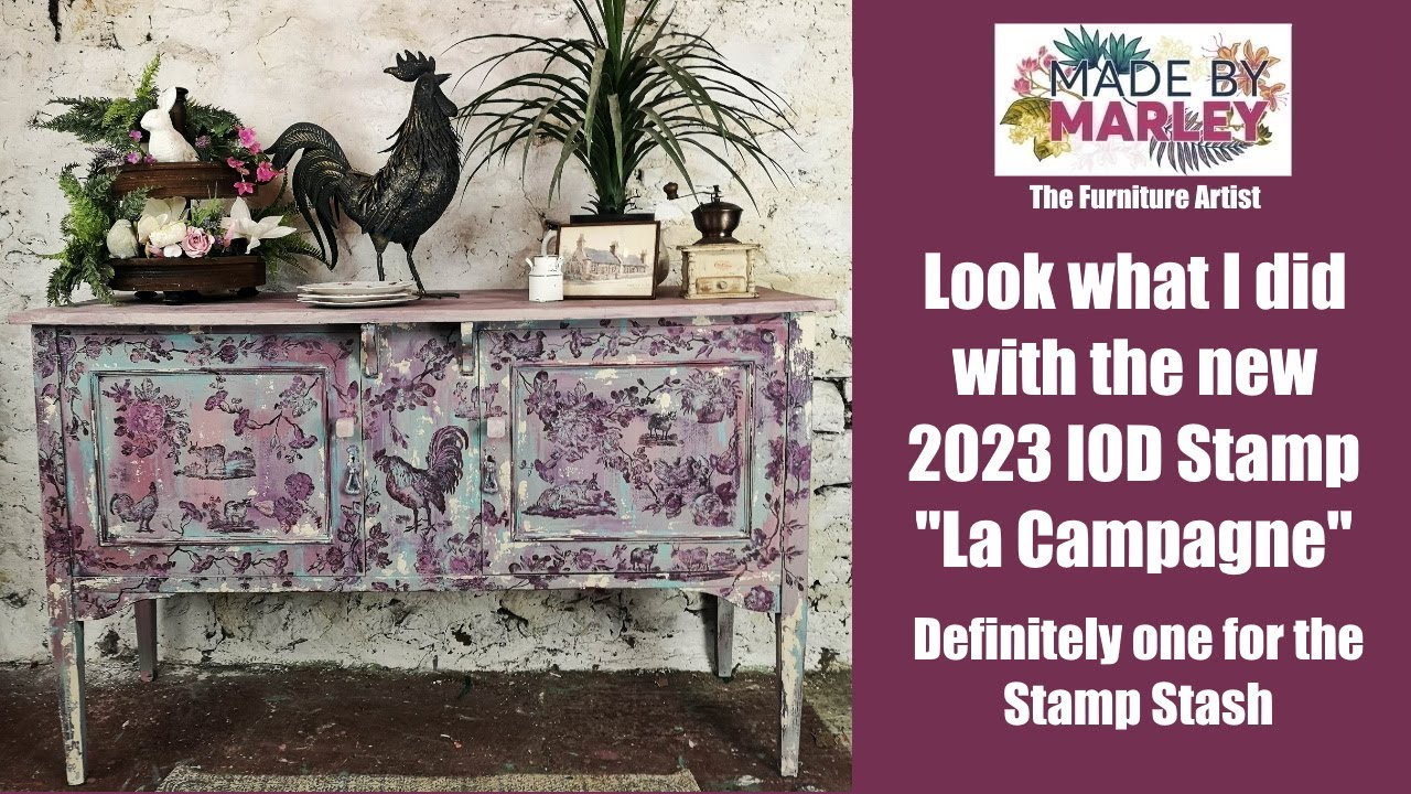Look what I did with the New 2023 IOD stamp La Campagne!