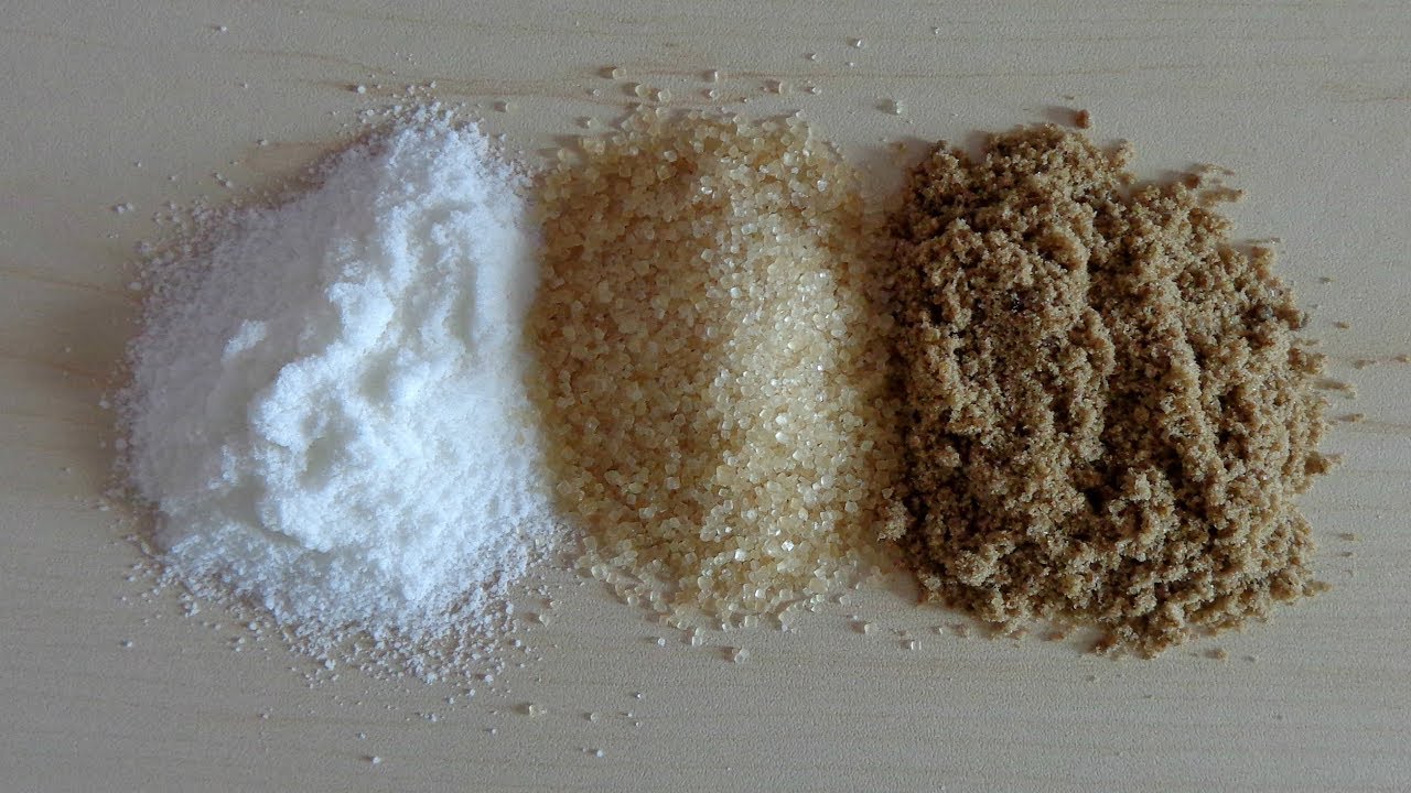 Qual é a diferença entre os açúcares refinado, demerara e mascavo?