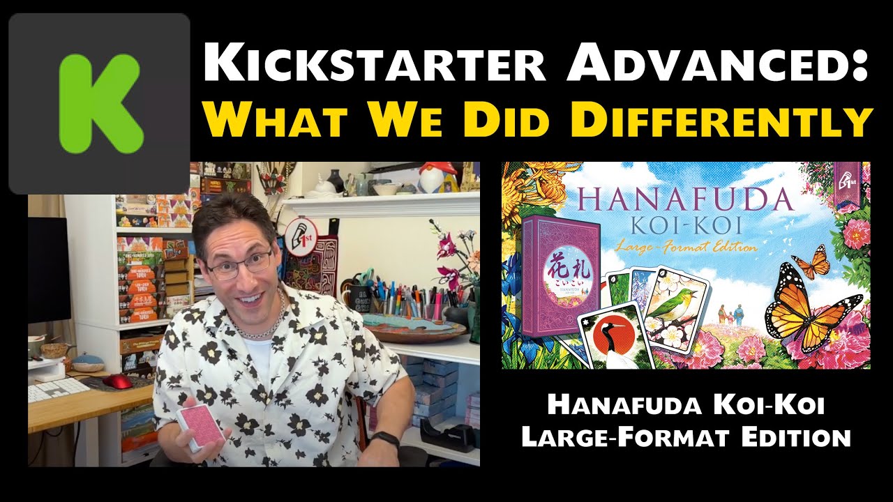 Kickstarter Advanced: What We Did Differently - Hanafuda Large-Format Edition