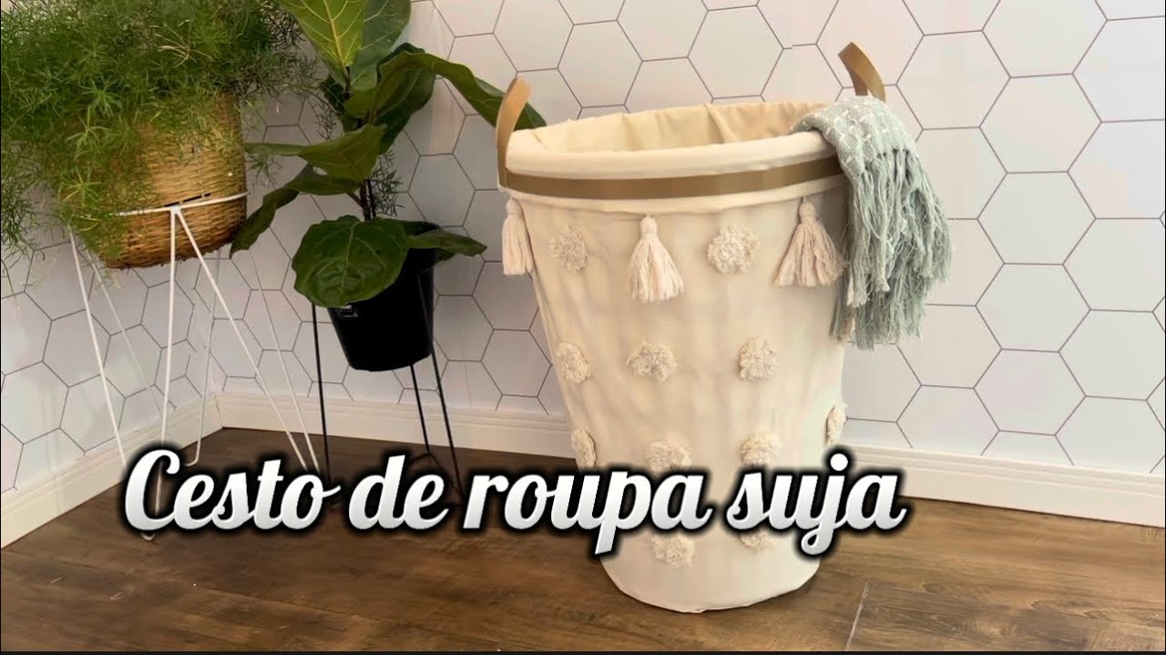 Ficou tão lindo/ cesto roupa suja cara de loja