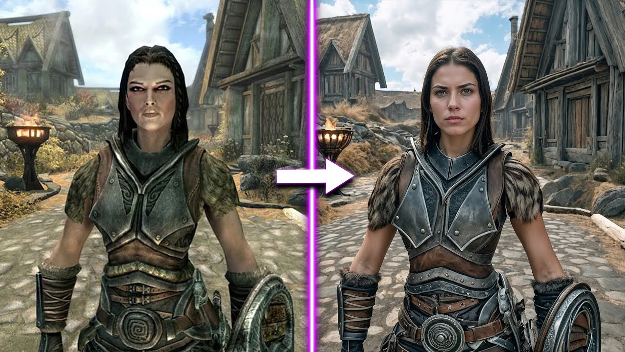 Skyrim but it's Ultra HD | AI Generated