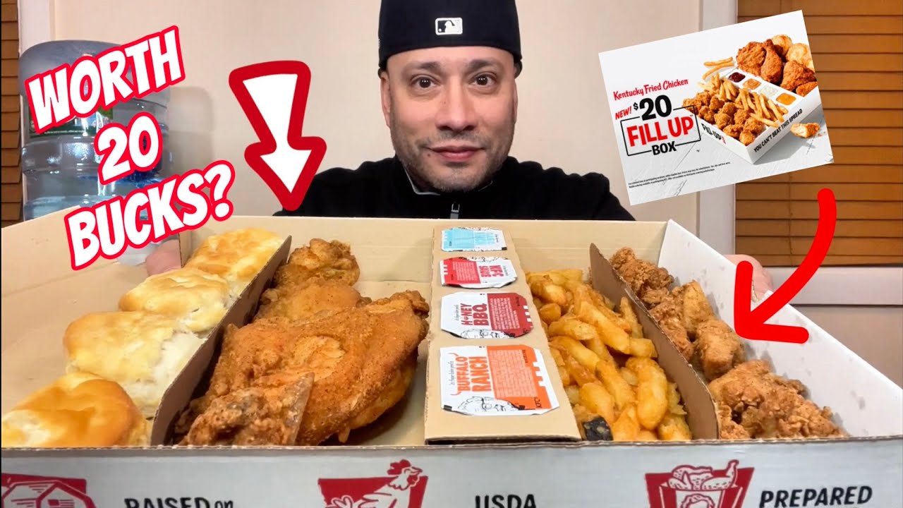KFC® 20$ Fill Up Box #food #review #fastfood