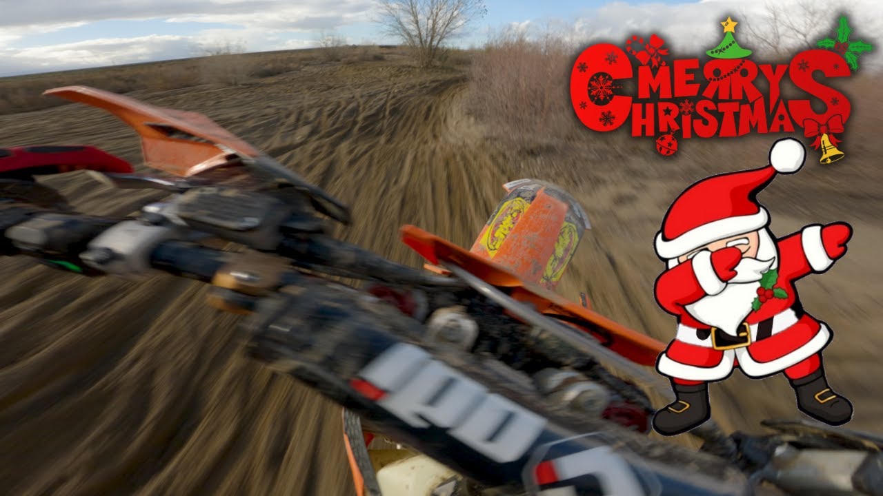 Christmas Eve Motos In The Riverbed