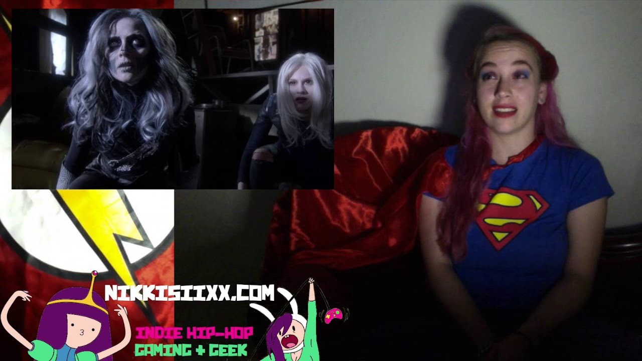 NikkiSiixx Reacts to Supergirl Flash Crossover - Worlds Finest