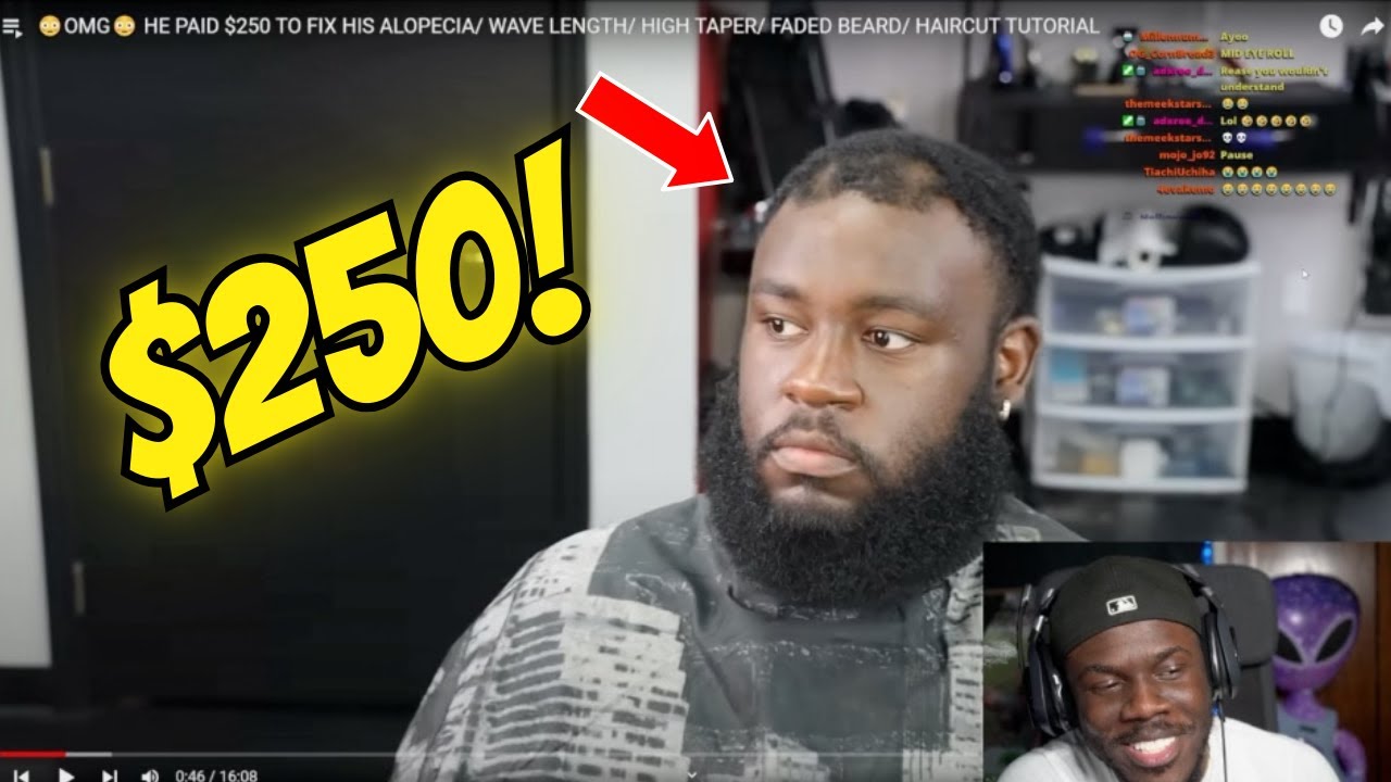 $250 For A Haircut!!?? Guy With Alopecia Spends Extra To Get His Haircut Right!