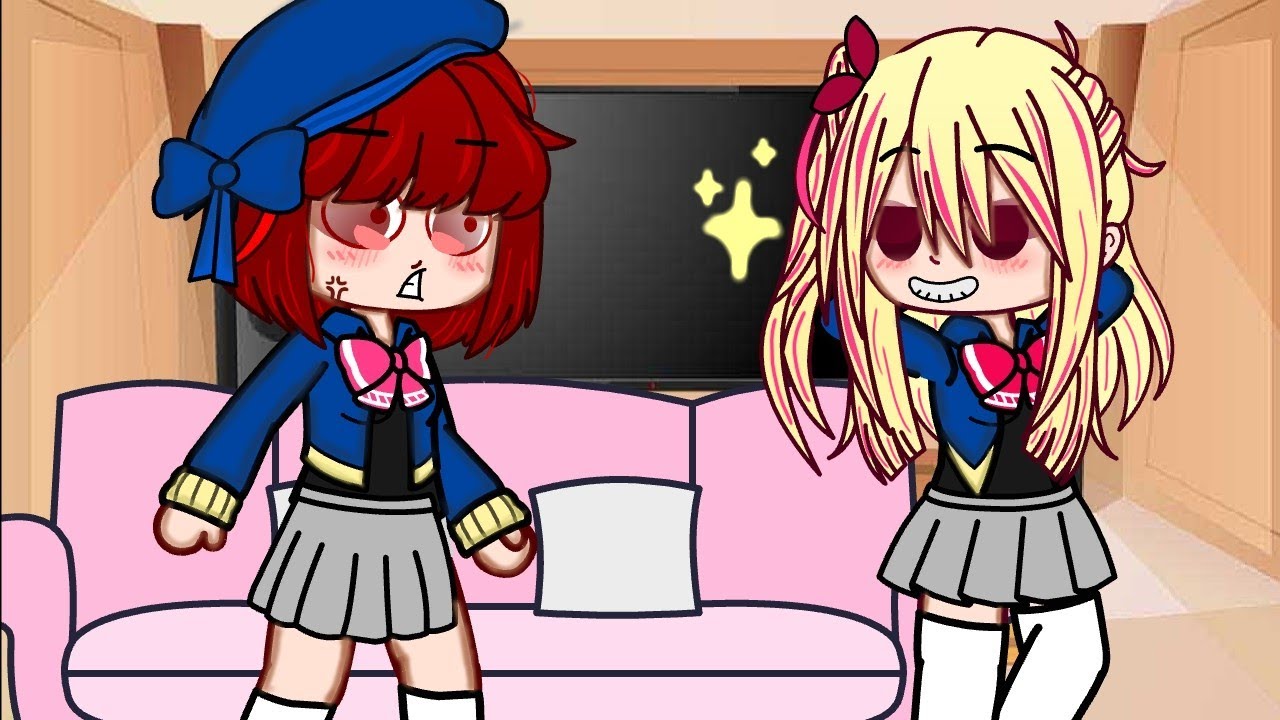 Oshi no ko react to (🇹🇷,🇺🇸) (4/7) gacha club #gachatürk #gachaclub #memes