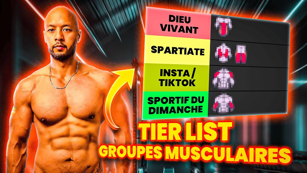 Les MEILLEURS et les PIRES MUSCLES pour paraître MUSCLÉ (Tierlist)