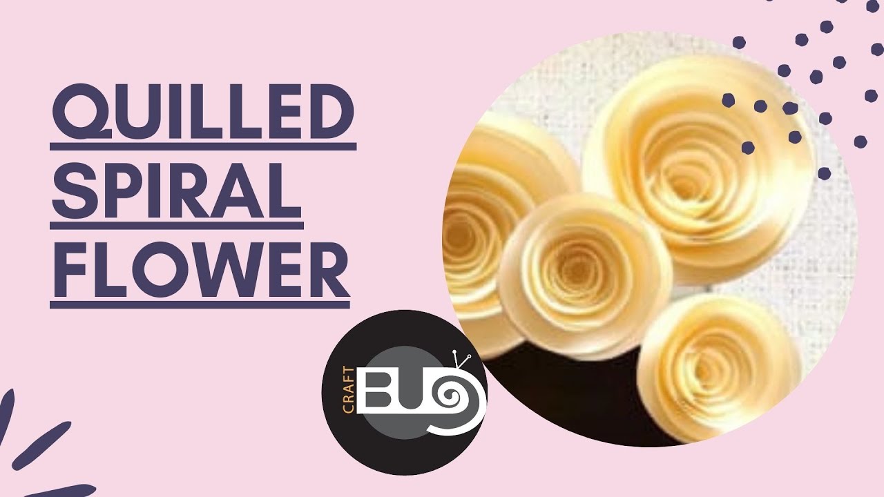Quilled Spiral Flower | How to make rolled paper flower | DIY ideas | paper craft