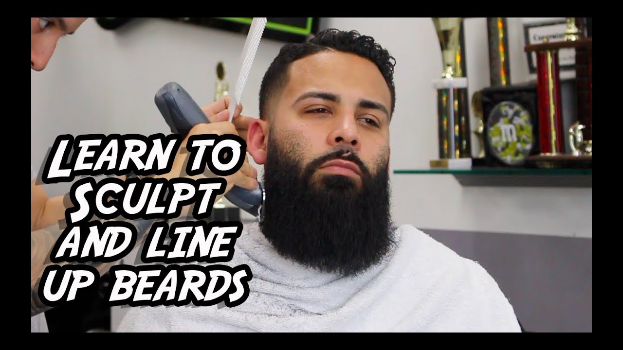 How to Cut Shape and Line a Beard - Barber Tutorial