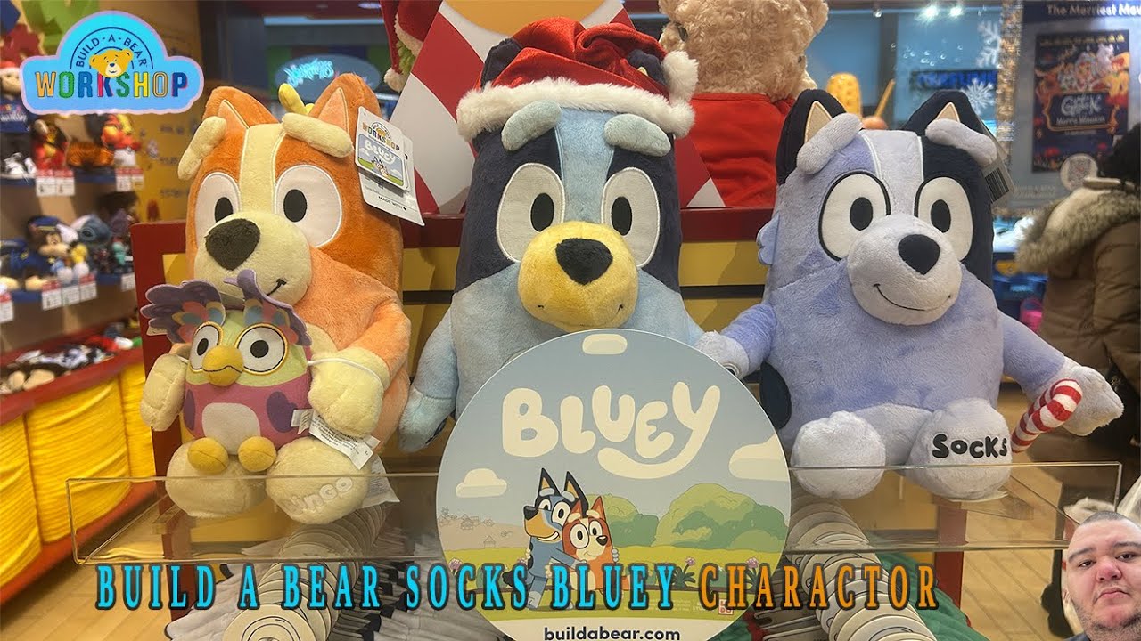 Build A Bear Socks Bluey Charactor