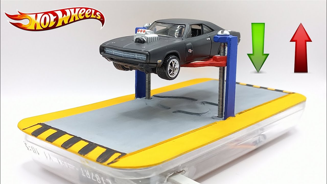 💯 COMO HACER un ELEVADOR CASERO PARA  HOT WHEELS CUSTOM #mecanicustom #hotwheels #hotwheelscustom