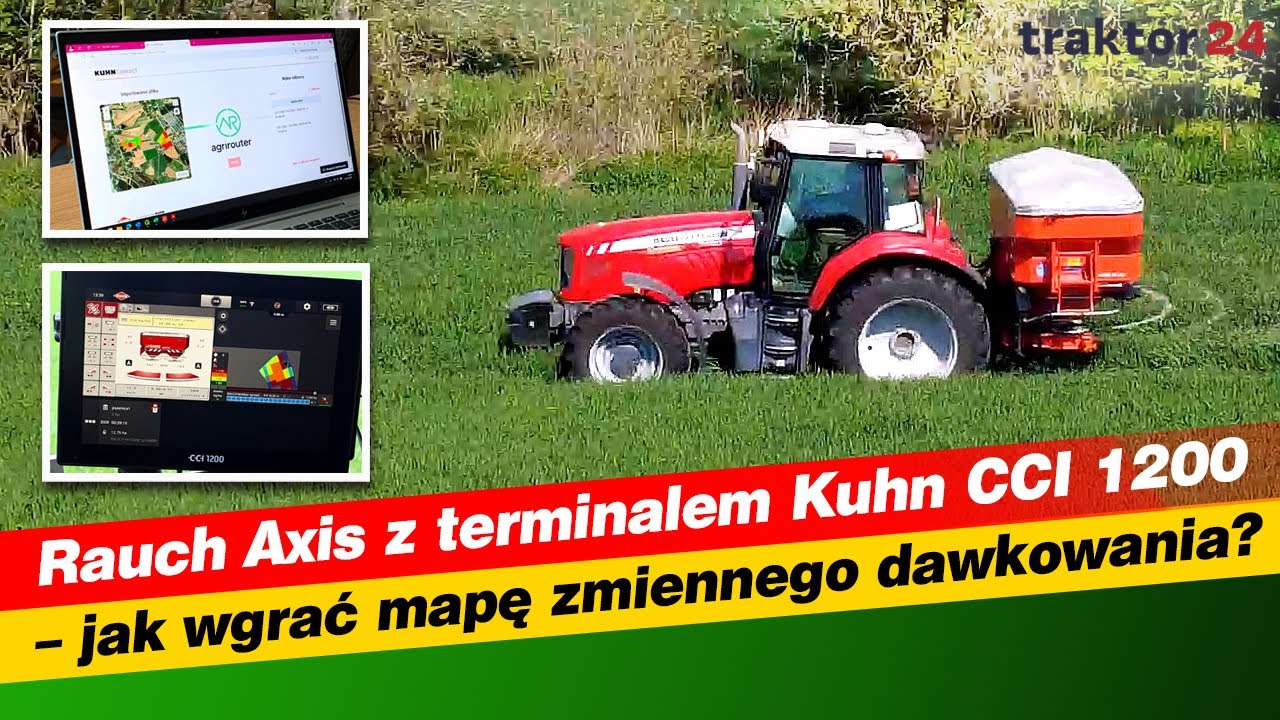 Rauch Axis z terminalem Kuhn Axis CCI 1200 - wgranie mapy zmiennego dawkowania #rauch #kuhn