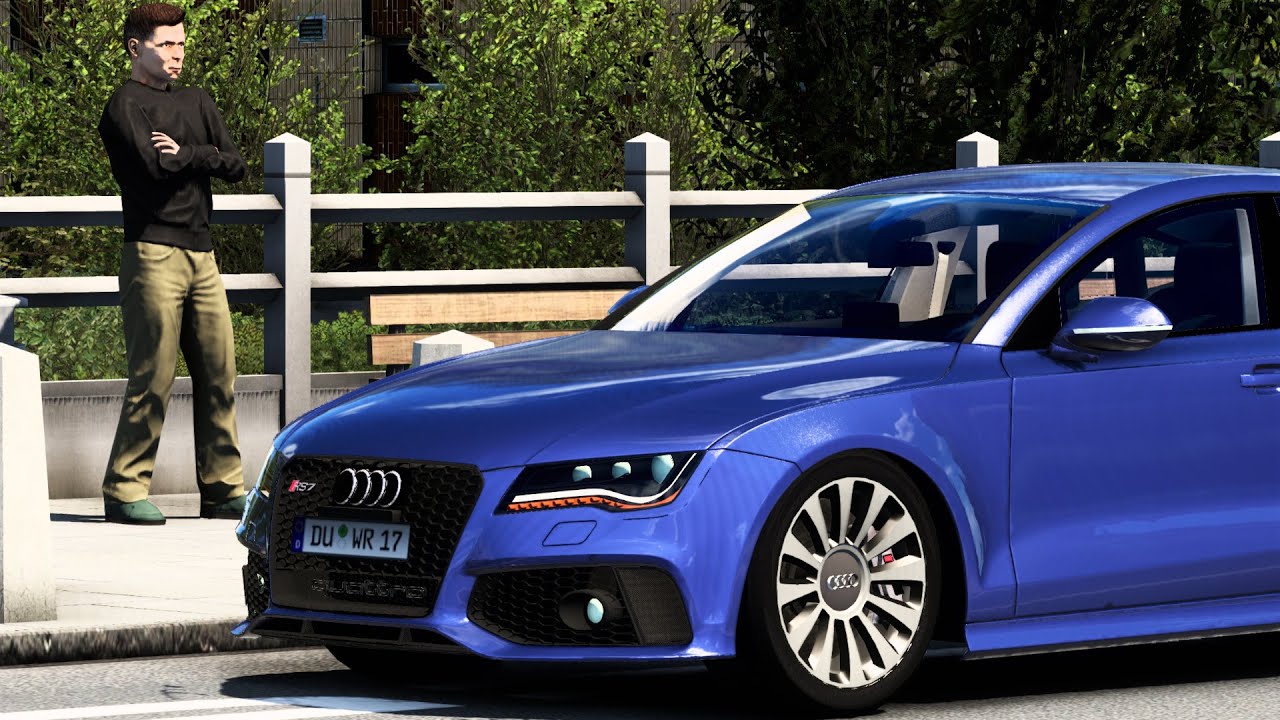 AUDI RS7 SPORTBACK WITH ORIGINAL EXHAUST SOUND - ETS2 MODS 1.44