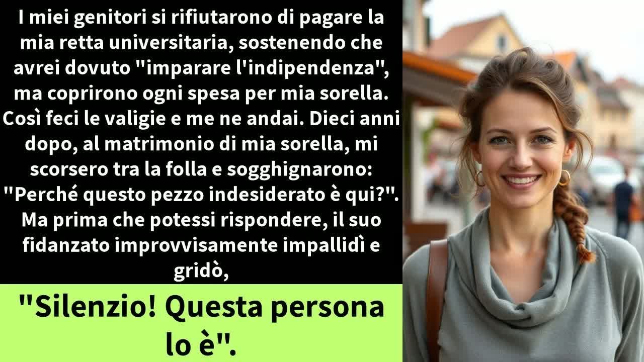 I miei genitori si rifiutarono di pagare la mia retta universitaria, sostenendo che avrei dovuto