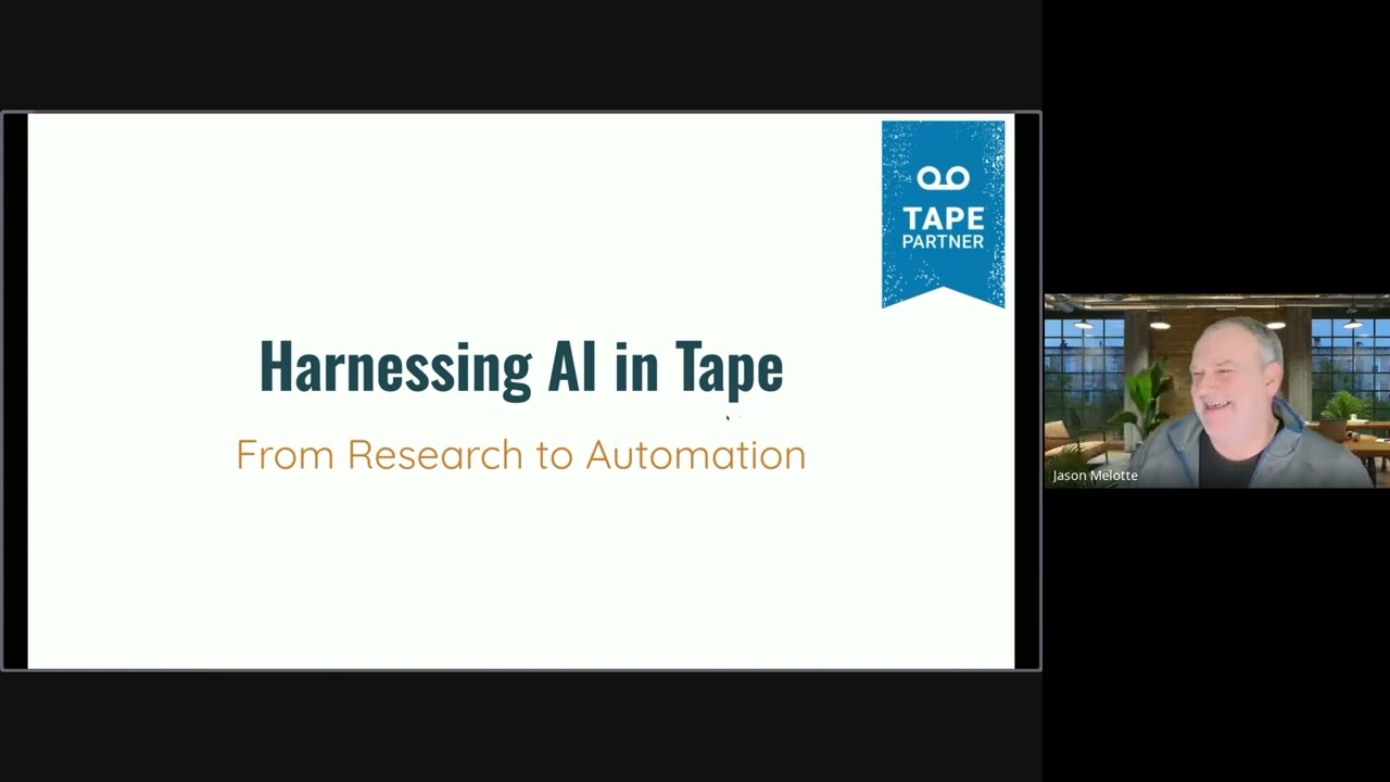 Harnessing AI in Tape: From Research to Automation