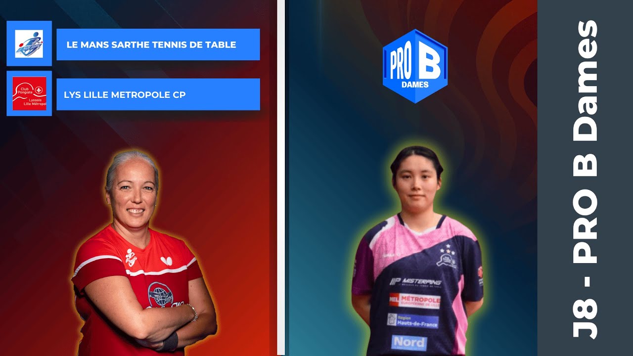 TENNIS DE TABLE | LE MANS SARTHE TENNIS DE TABLE 2 vs LYS LILLE METROPOLE CP 1