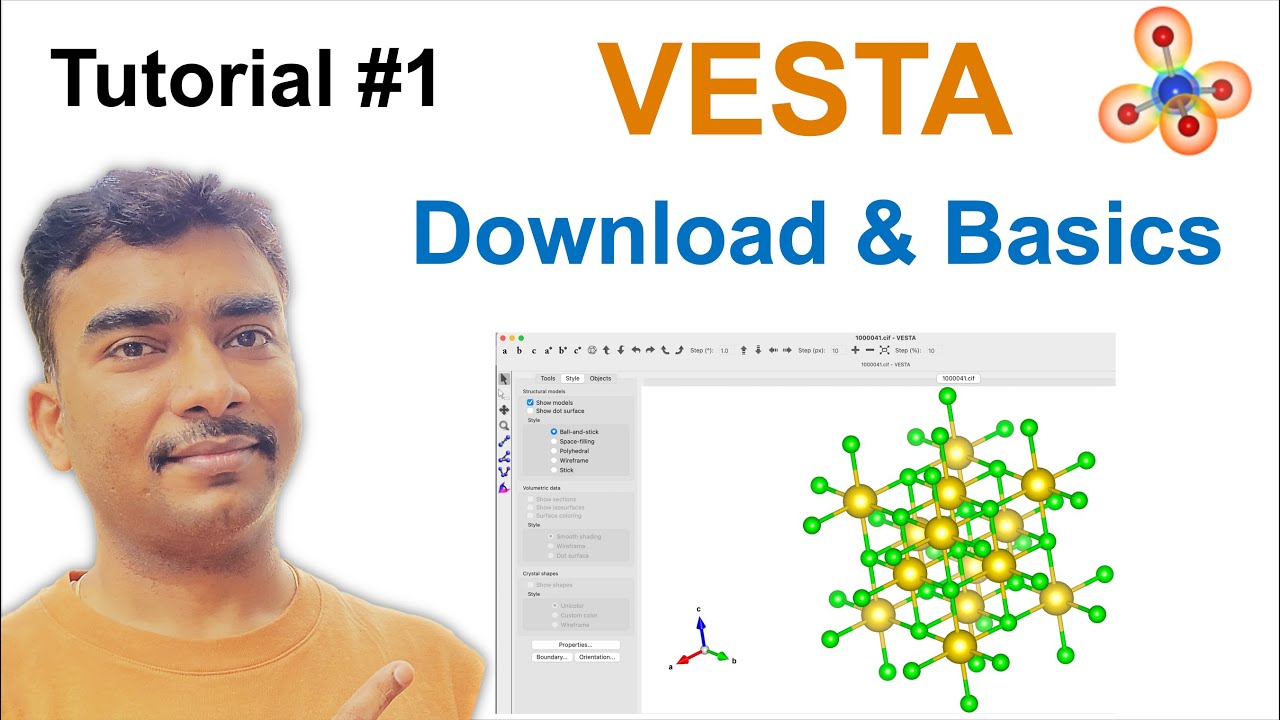 Hw to download VESTA software and CIF file #Tutorial 1