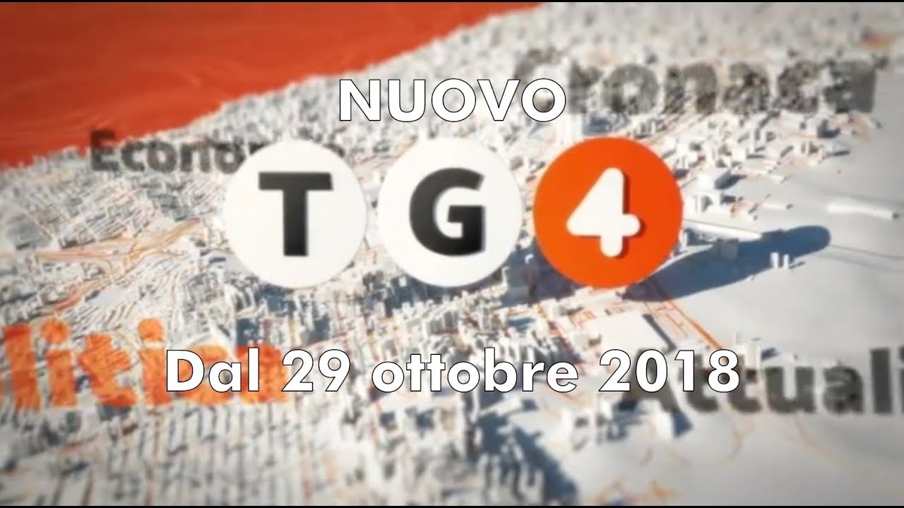 Nuovo TG4 - Dal 29 ottobre 2018 (Ed. delle 12.00) | Tv Italia Memories