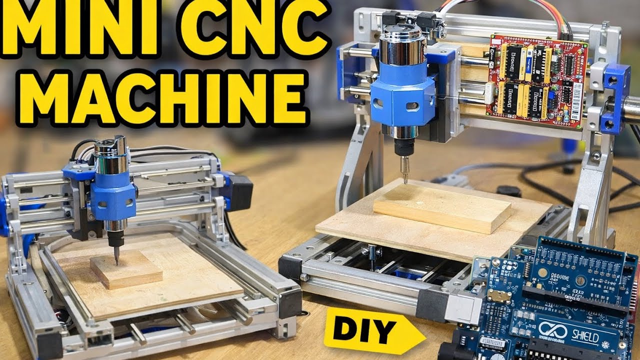 I Finally Finished My DIY Mini CNC (Arduino Powered)… But It’s Not Perfect! 😅