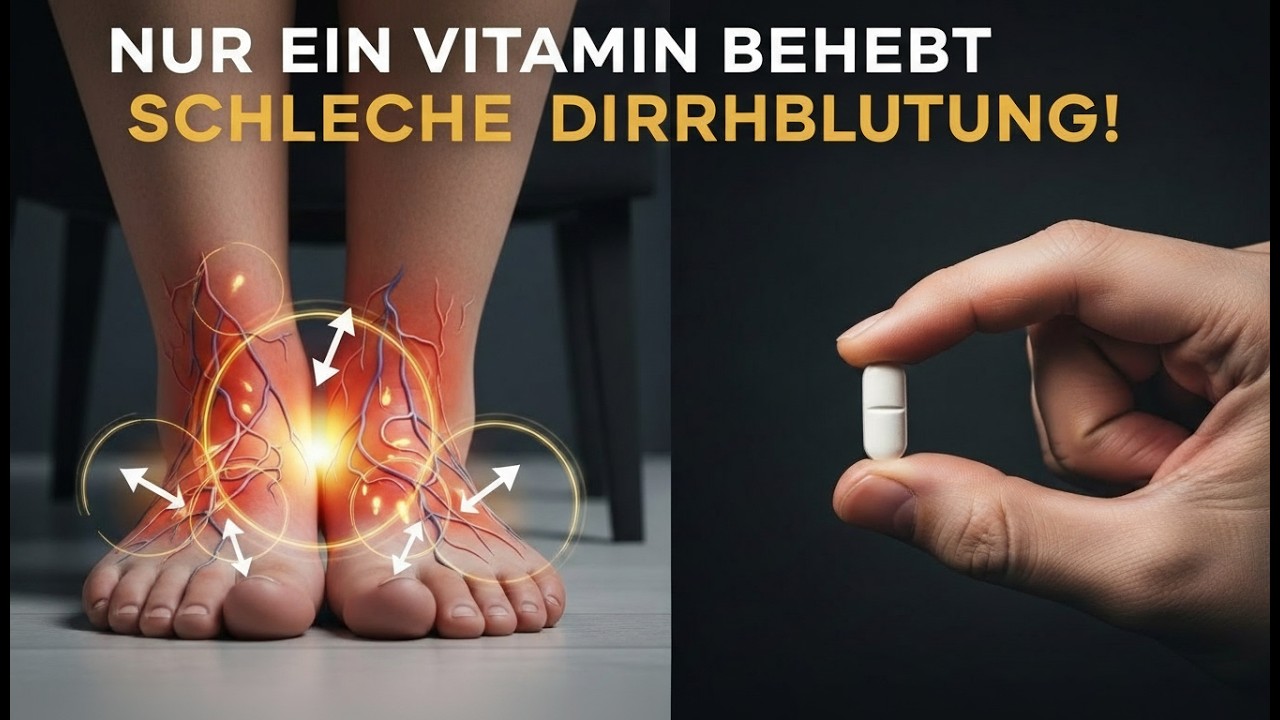 „Nach 60: Nur EIN Vitamin verbessert die Durchblutung der Beine (Nicht Magnesium)“