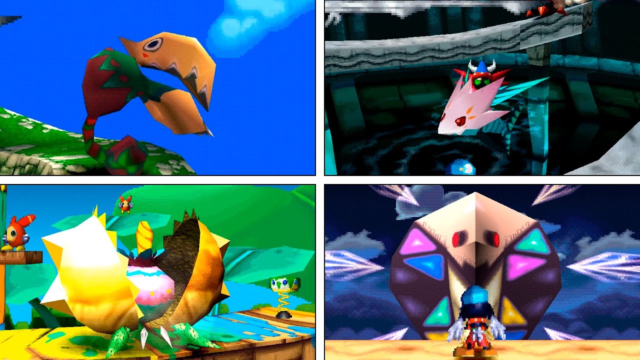 Klonoa: Door to Phantomile (PS1) - [All Bosses - No Damage]