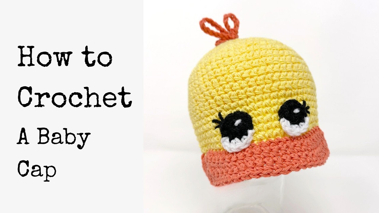Learn How To Crochet A Darling Baby Duck Cap Easily