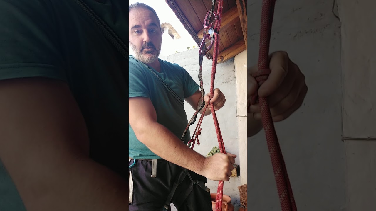 Vídeo 41 Rapel con autobloqueanate por debajo del descensor