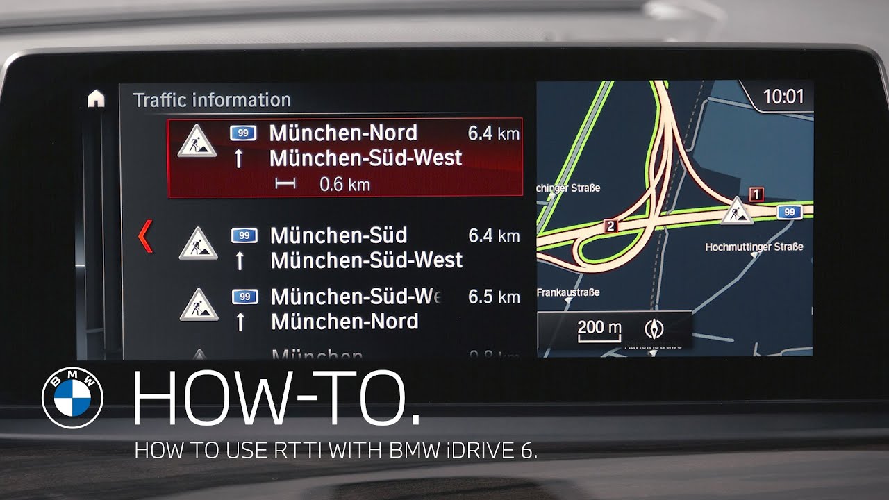 Как пользоваться RTTI на BMW с системой iDrive&nbsp;6 | Видеоруководство BMW