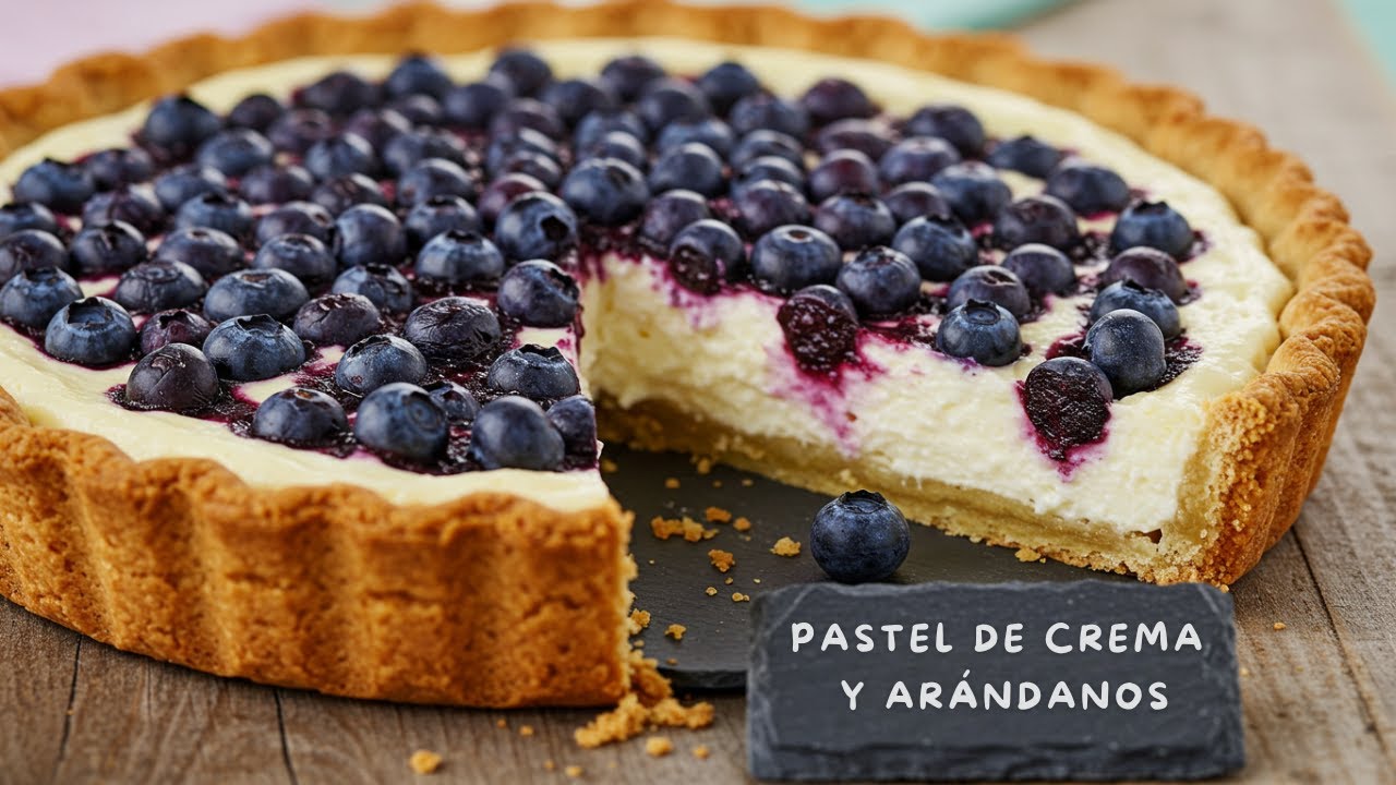 PASTEL de CREMA y ARÁNDANOS: ¡El Postre Más FÁCIL y Delicioso de Nueva Escocia!