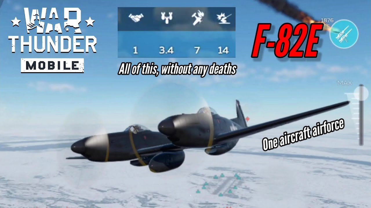 F-82E Twin Mustang: One man army, without dying - War Thunder Mobile