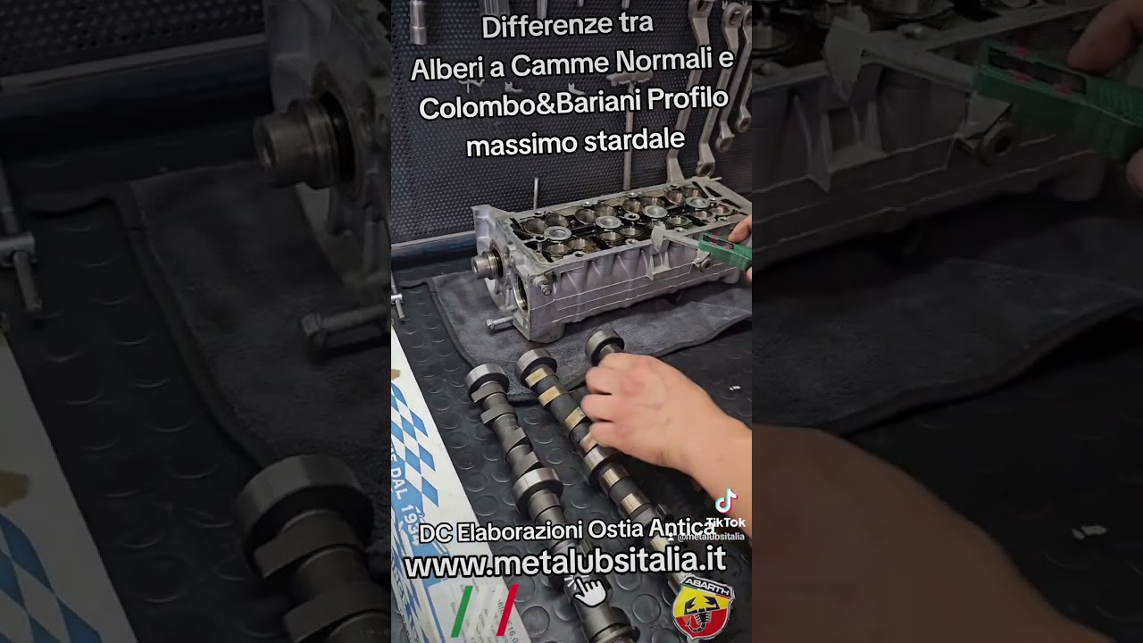 Differenze tra alberi a camme, in questo caso degli alberi a camme Colombo Bariani vs Abarth vs 120
