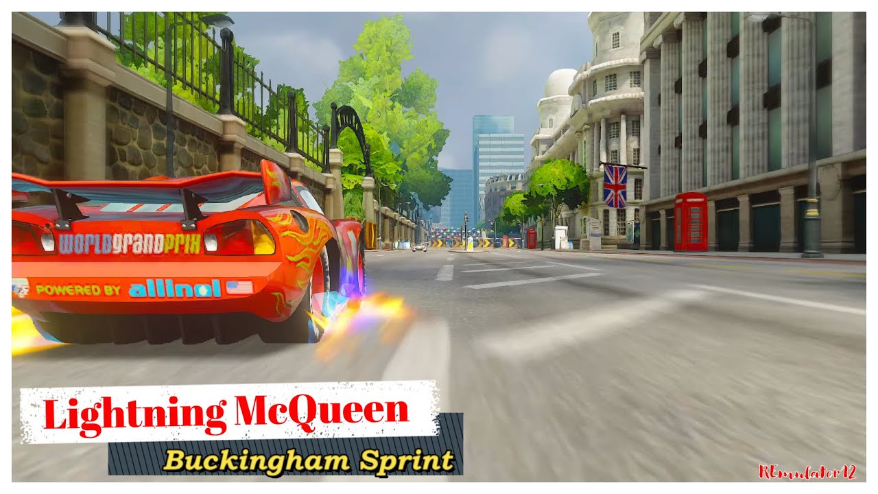 Cars 2 The Video Game | Lightning McQueen - Battle Race (Going Ballistic) | Buckingham Sprint 9 Laps
