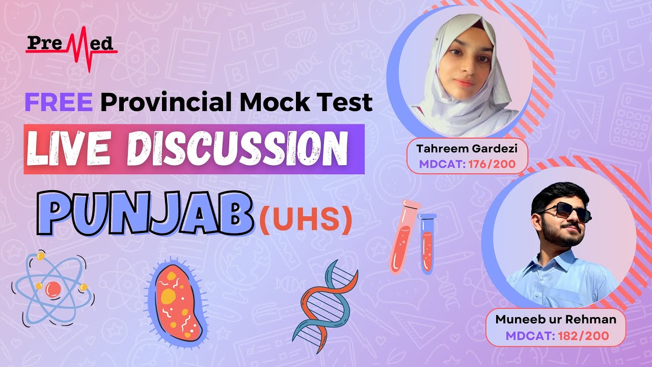 MDCAT Daily Test 32 - PUNJAB MDCAT Mock Test 2023 - 6th September Live Explanation