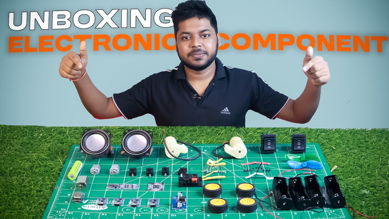 Unboxing the DIY Electronics Kit | Unboxing 50+ Electronics Components - Motors, Switchs & More !