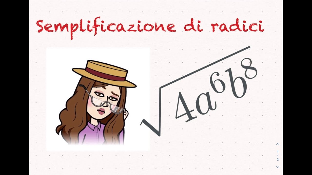 Semplificazione di radicali #semplificazione #radicali #radici #comesemplificareradici