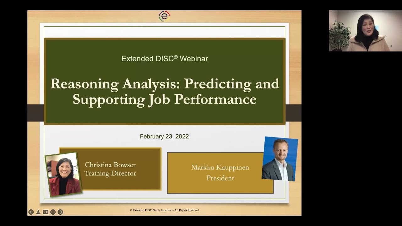 Reasoning Analysis: Predicting and Supporting Job Performance