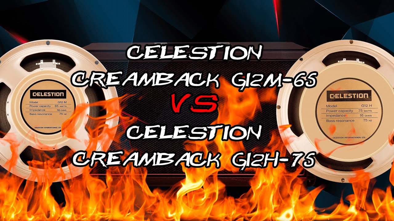 Metal Speaker Shootout: Celestion Creamback G12M-65 vs Celestion Creamback G12H-75