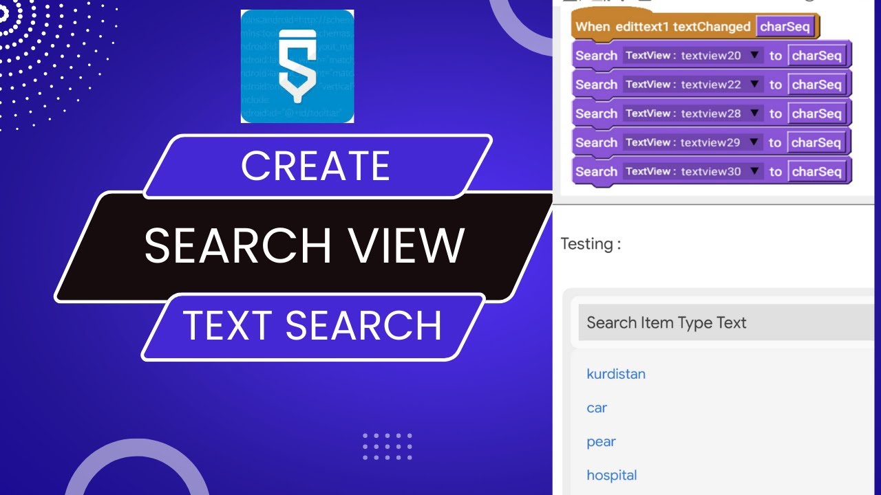 Search view in Sketchware @techfactsofficial_