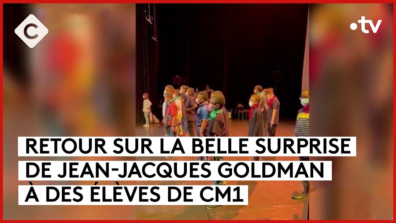 Jean-Jacques Goldman : sa belle surprise à des élèves de CM1 - La Story - C à Vous - 17/05/2024