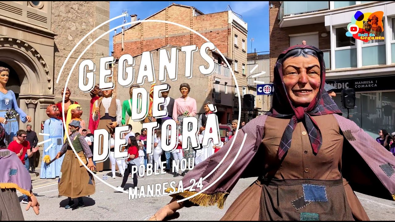 Gegants de Torà a la Trobada de Gegants del Poble nou de Manresa