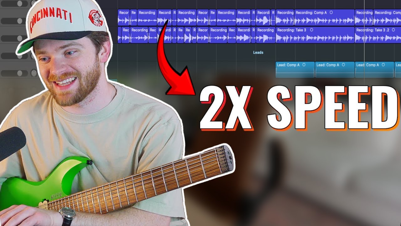 I record riffs at half-speed (sometimes)