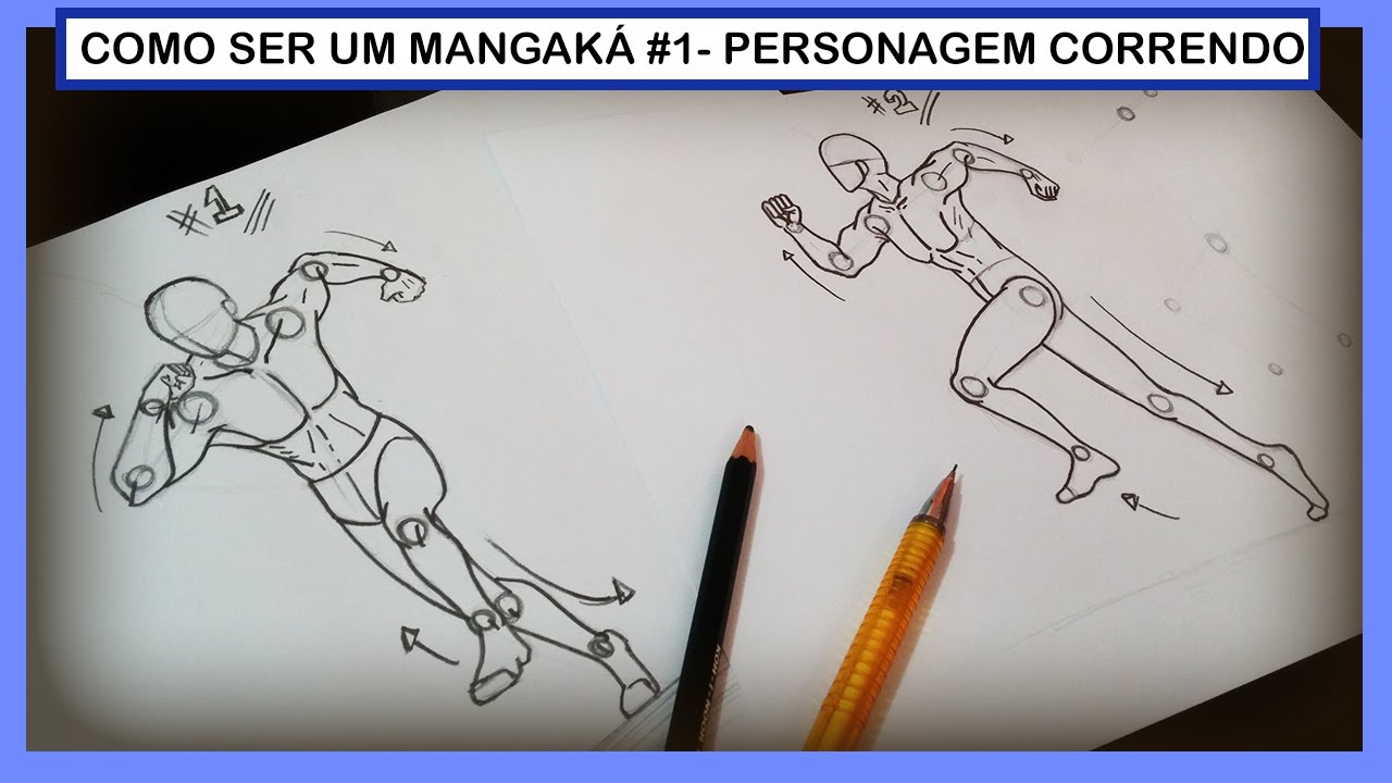 Como ser um Mangaká - Aula 1: Personagem Correndo