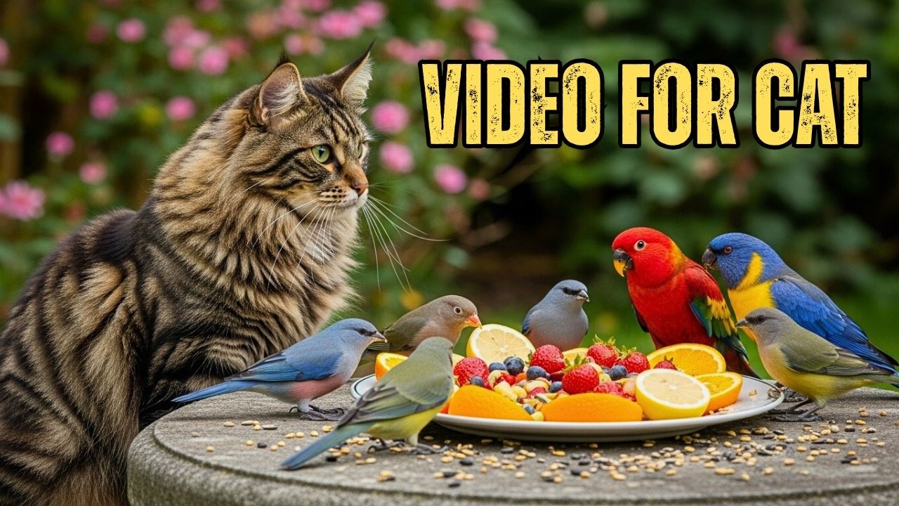 Cat TV Птичий рай 🐦 Расслабляющие видео с птицами для кошек | 4K HDR