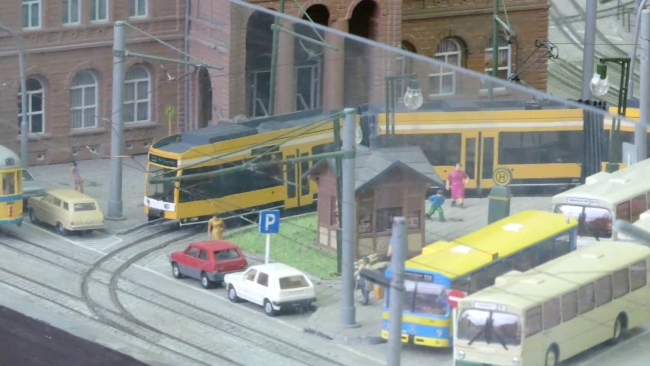 Alte historische Straßenbahn Modellbahn Spur H0 120 Jahre Straßenbahn in Essen EVAG