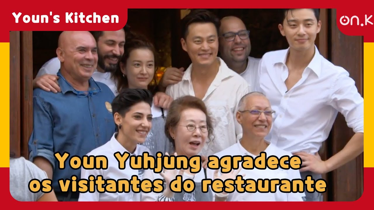[#YounsKitchen] Youn Yuhjung agradece os visitantes do restaurante | #OndaK